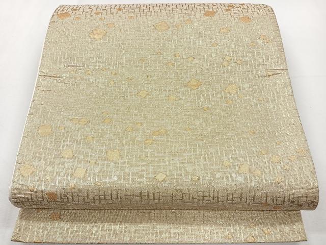 平和屋着物◎六通柄袋帯 唐織 箔散らし 金糸 正絹 逸品 CAAY3880xi