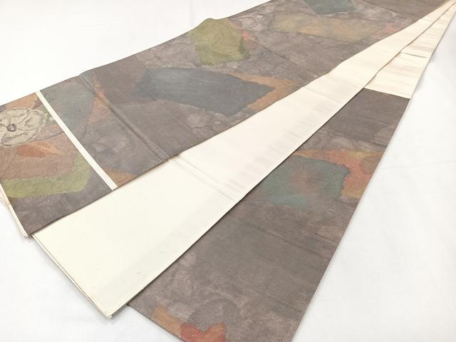 平和屋着物◎六通柄袋帯 辻が花 正絹 逸品 CAAY3884xi