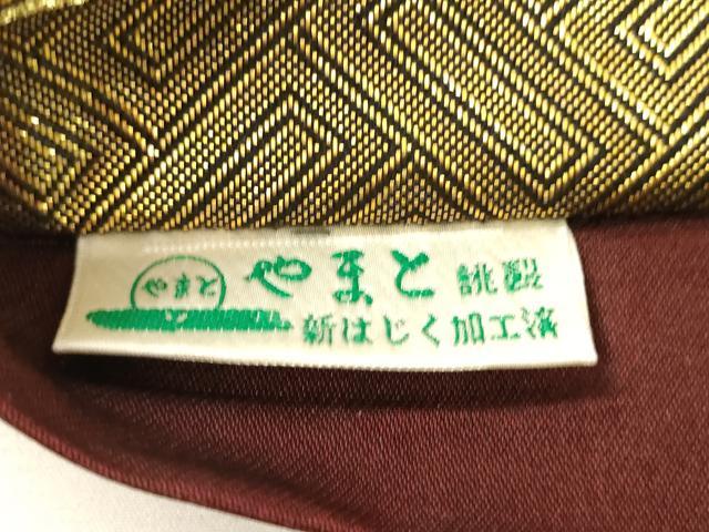 平和屋着物▼六通柄袋帯 唐織 立涌花文 金糸 やまと誂製 正絹 逸品 CAAY4373ak