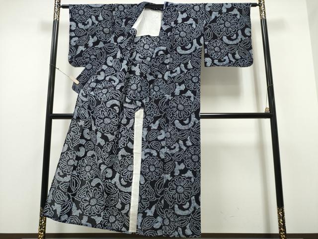 平和屋着物∴夏物 浴衣 有松鳴海絞り 菊唐草文 綿 逸品 未使用 CAAY4469ng