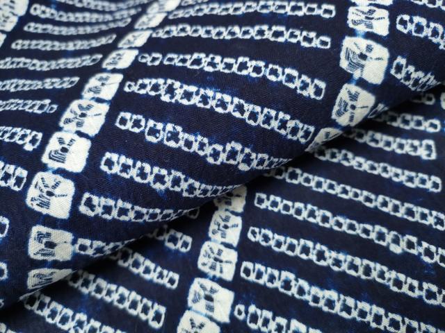平和屋着物∴夏物 浴衣 有松鳴海絞り 斜線文 綿 逸品 CAAY4479ng