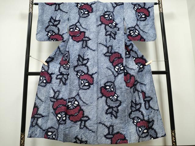 平和屋着物∴夏物 浴衣 有松鳴海絞り 草木文 綿 逸品 CAAY4514ng