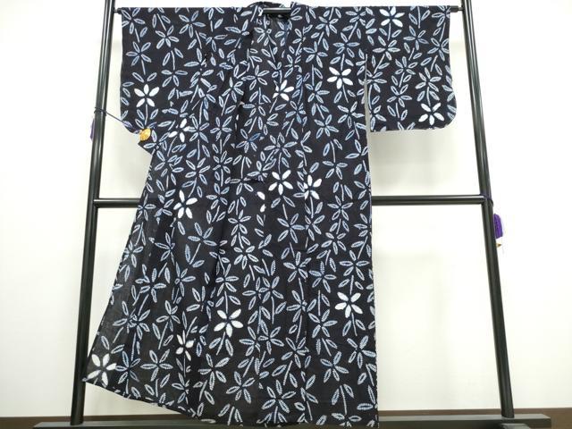 平和屋着物∴夏物 浴衣 有松鳴海絞り 枝葉尽くし 綿 逸品 CAAY4533ng