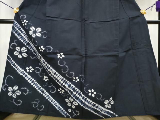 平和屋着物∴夏物 訪問着 浴衣 絞り 花唐草文 綿 逸品 CAAY4562ng