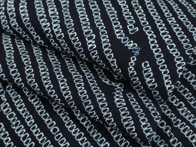 平和屋着物∴夏物 浴衣 有松鳴海絞り 変わり斜線文 綿 逸品 CAAY4570ng