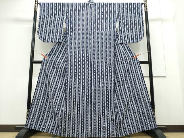 平和屋着物∴夏物 浴衣 縦綿絽 舞花間道 綿 逸品 CAAY4610ng
