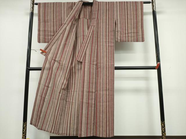 平和屋着物∴夏物 阿波しじら織 浴衣 間道 綿 逸品 CAAY4647ng