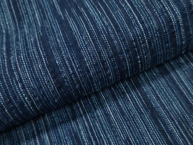 平和屋着物∴夏物 阿波しじら織 浴衣 縞 逸品 CAAY4695ng