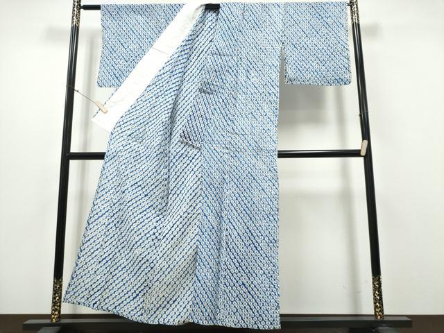 平和屋着物∴夏物 浴衣 有松鳴海絞り 蜘蛛絞り 綿 逸品 CAAY4781ng