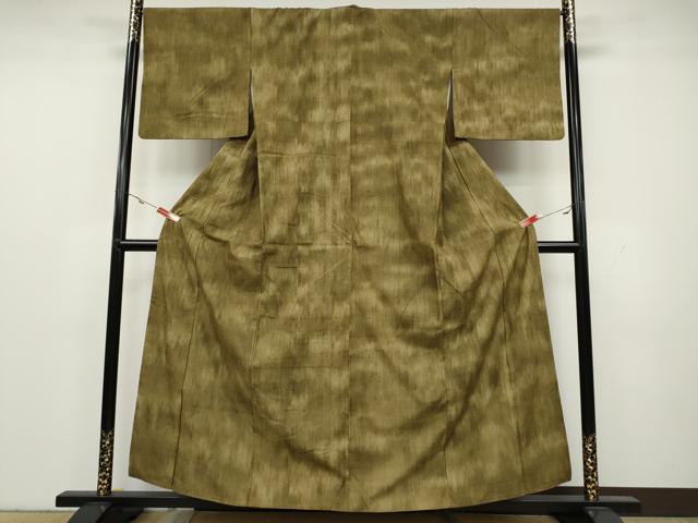 平和屋着物●上質な紬 霞文 正絹 逸品 CAAY4881ut