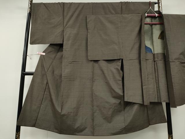 平和屋着物●男性 本場大島紬 アンサンブル 80亀甲 総詰め 正絹 逸品 CAAY4925ut