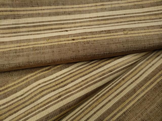 平和屋着物●上質な紬 横段文 正絹 逸品 CAAY5000ut