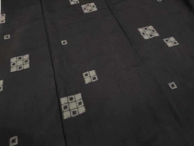 平和屋着物●上質な紬 格子柄 正絹 逸品 CAAY5045ut