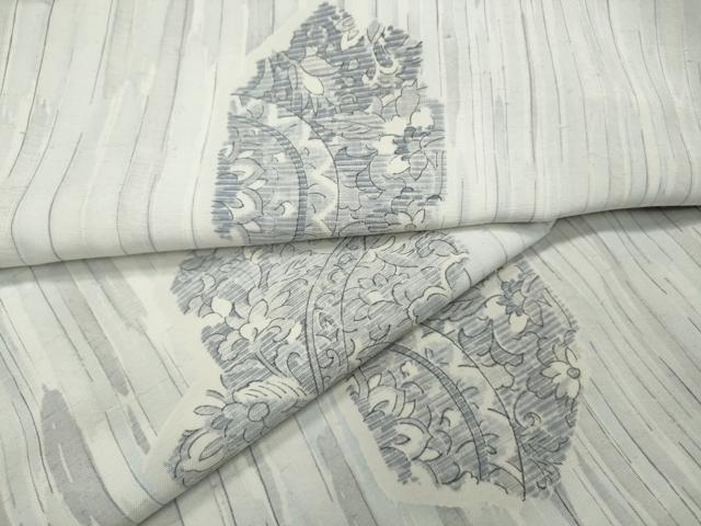 平和屋着物●上質な紬 亀甲花文 正絹 逸品 CAAY5095ut