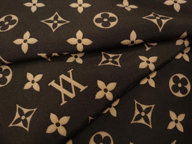 平和屋着物●上質な小紋 型染め 花菱文 正絹 逸品 CAAY5113ut