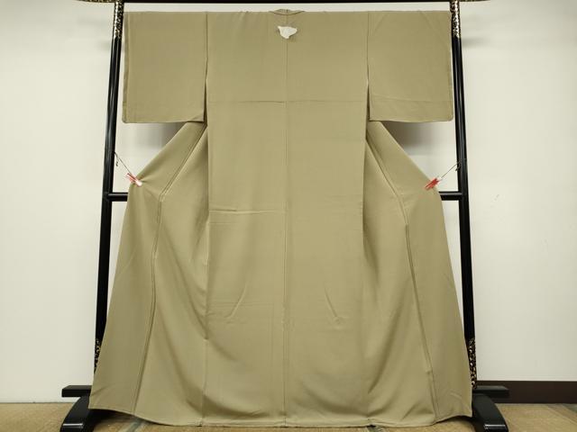 平和屋着物●上質な色無地 木蘭色 正絹 逸品 CAAY5126ut