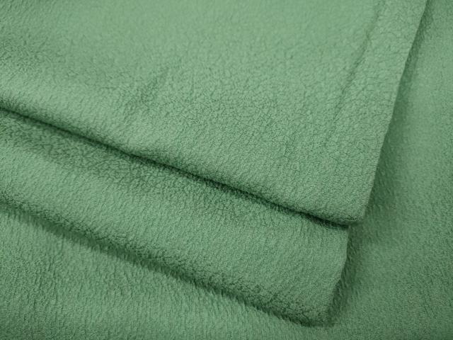 平和屋着物●上質な色無地 霞地紋 青磁色 正絹 逸品 CAAY5127ut
