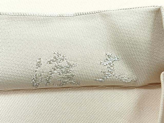 平和屋着物◎六通柄袋帯 唐織 束ね熨斗舞蝶花鳥文 金銀糸 正絹 逸品 CAAY5226nb