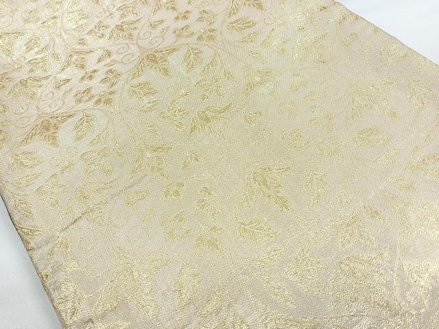 平和屋着物◎佐賀錦 両面 六通柄袋帯 正倉院花文 金銀糸 正絹 逸品 CAAY5472nb