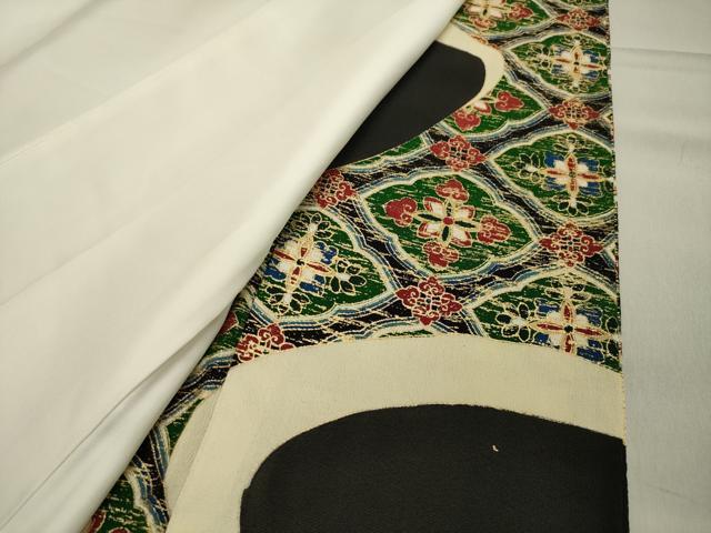 平和屋着物■豪華黒留袖 駒刺繍 道長花文 金彩 正絹 逸品 CAAY6709gh