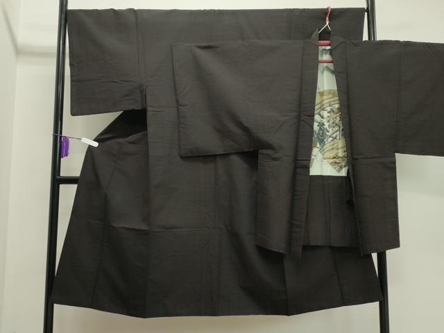 平和屋着物●男性 紬 アンサンブル 霞文 正絹 逸品 CAAY6763gh