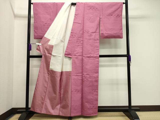 平和屋着物●上質な紬 霞文 正絹 逸品 CAAY6775gh