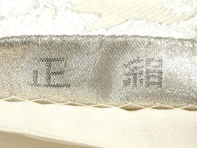 平和屋着物◎六通柄袋帯 飛鶴風景文 プラチナ箔二重織 正絹 逸品 CAAY7276th