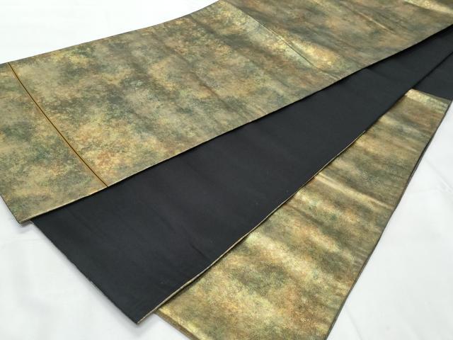 平和屋着物◎六通柄袋帯 霞文 引箔 正絹 逸品 CAAY7777fb