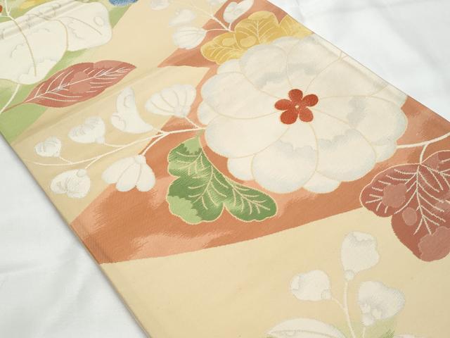 平和屋着物◎西陣 六通柄袋帯 辻が花 証紙付き 正絹 逸品 未使用 CAAY7779fb
