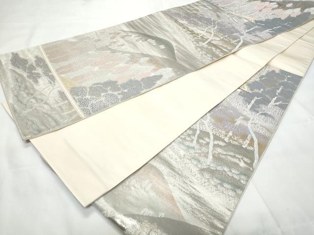 平和屋着物◎六通柄袋帯 唐織 花背の里 二重箔錦 金銀糸 正絹 逸品 CAAY7797fb