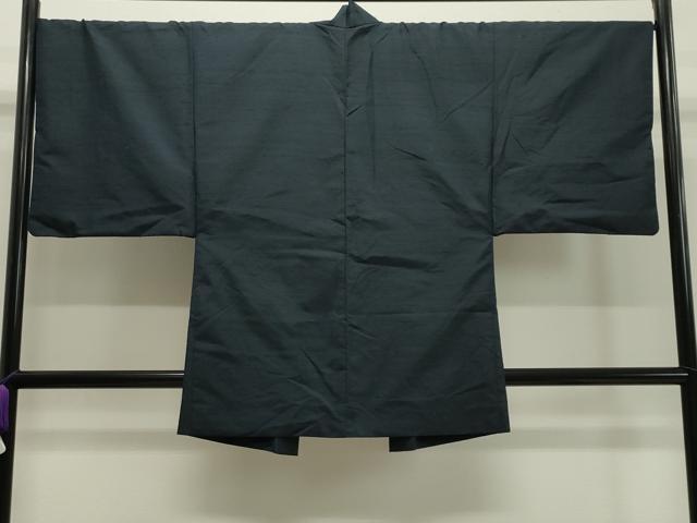 平和屋着物●男性 紬 アンサンブル 霞文 褐返色 正絹 逸品 CAAY8106gh