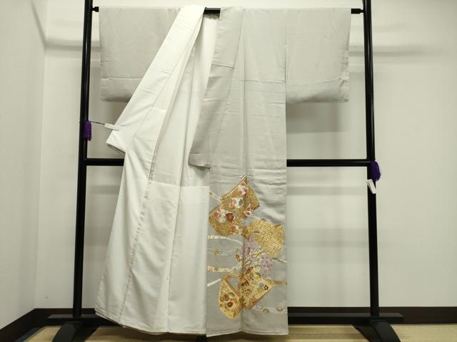 平和屋着物●豪華色留袖 駒刺繍 誰が袖 金彩 正絹 逸品 未使用 CAAY8128gh