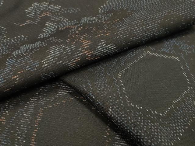 平和屋着物●本場大島紬 雲重ね亀甲松文 正絹 逸品 CAAY8190gh