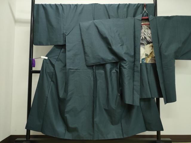 平和屋着物●男性 本場大島紬 アンサンブル 80亀甲 総詰め 正絹 逸品 CAAY8220gh