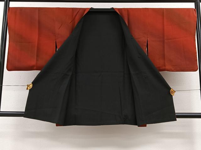 平和屋着物■道行コート リバーシブル 霞文 暈し染め 正絹 逸品 CAAY8793ua