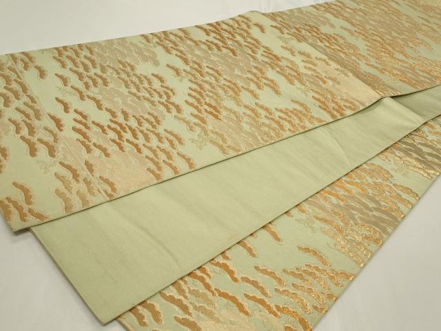 平和屋着物◎六通柄 本袋帯 枝松文 金糸 正絹 逸品 CAAY8859in