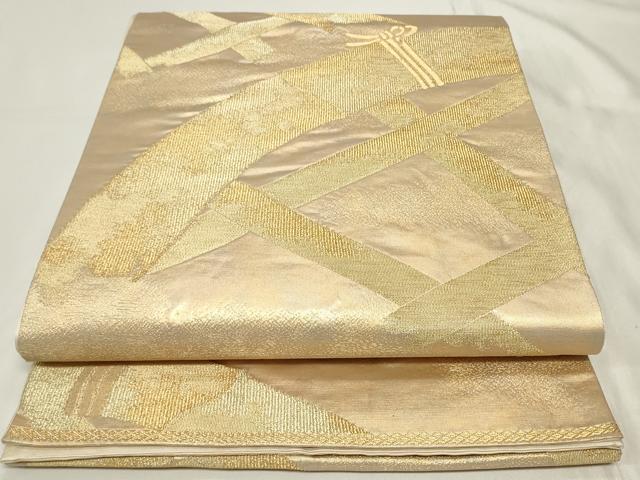 平和屋着物◎六通柄袋帯 籬 金糸 正絹 逸品 CAAY8973in