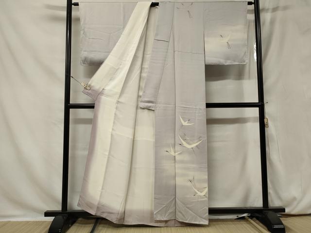 平和屋着物■訪問着 飛鶴文 暈し染め 正絹 逸品 CAAY9189in