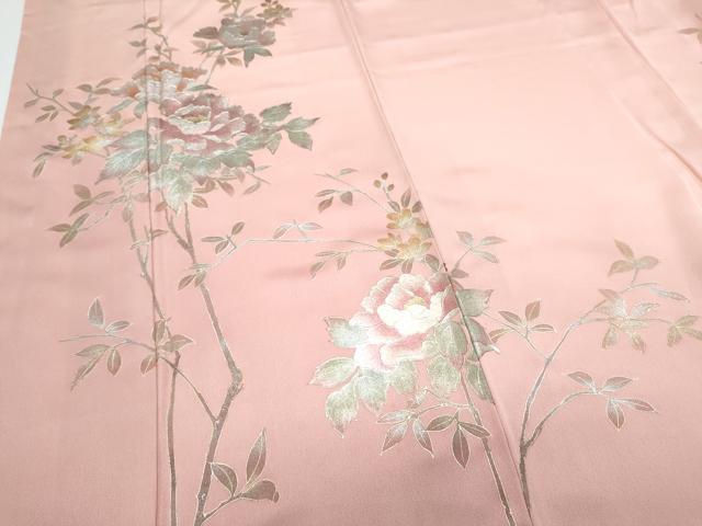 平和屋着物●訪問着 草花文 金銀彩 正絹 逸品 CAAY9466th