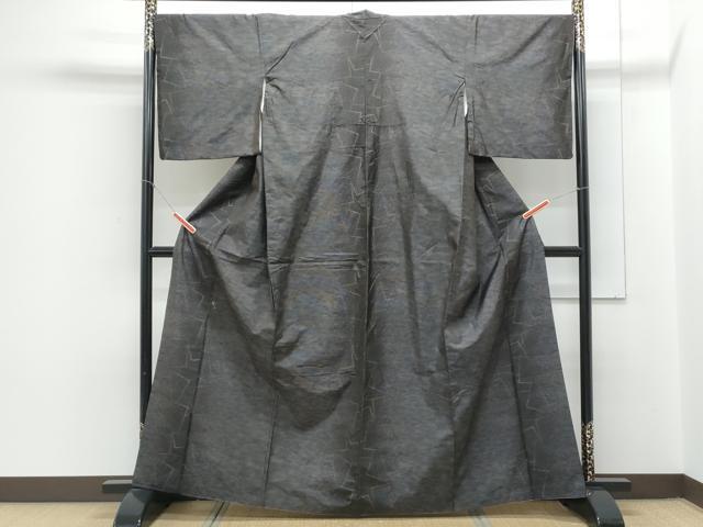 平和屋着物●本場大島紬 色紙重ね文 正絹 逸品 CAAY9513th
