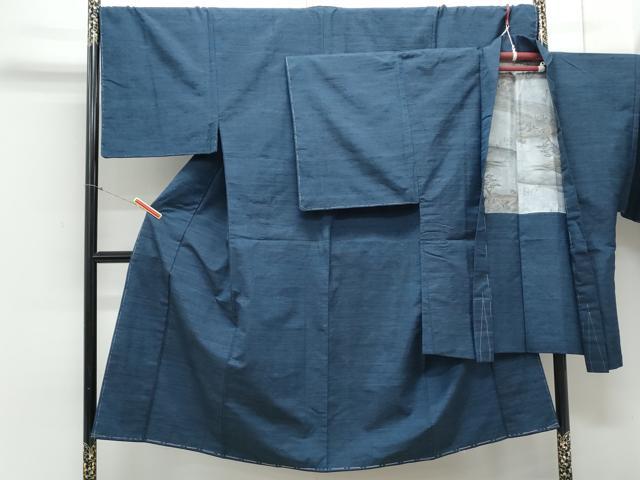 平和屋着物●男性 紬 アンサンブル 霞文 正絹 逸品 未使用 CAAY9564th