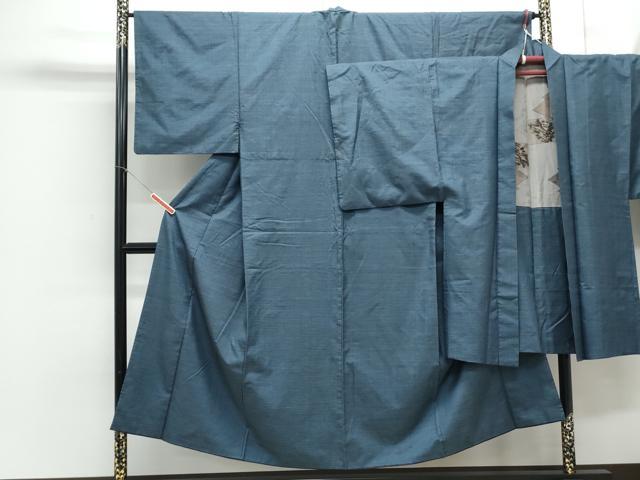 平和屋着物●男性 本場大島紬 アンサンブル 80亀甲 総詰め 正絹 逸品 CAAY9581th
