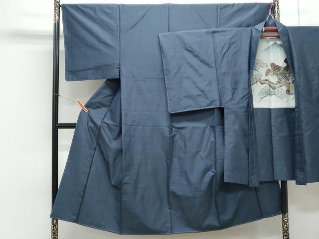 平和屋着物●男性 本場大島紬 アンサンブル 80亀甲 総詰め 正絹 逸品 未使用 CAAY9583th