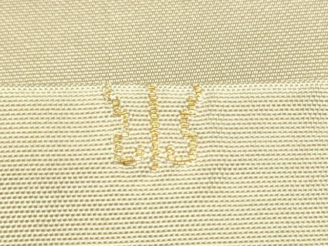 平和屋着物●西陣 川島織物 九寸名古屋帯 刺繍 流水草花文 金糸 正絹 逸品 CAAY9612hy