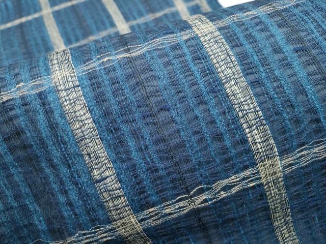 平和屋着物▽創作 スリーシーズン 春夏秋 全通柄袋帯 格子柄 正絹 逸品 CAAY9864hy