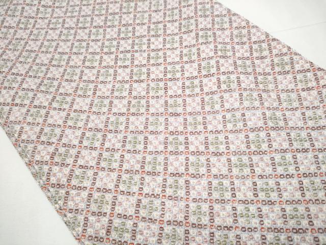 平和屋着物●創作 全通柄袋帯 総絞り 正絹 逸品 未使用 CAAY9914hy
