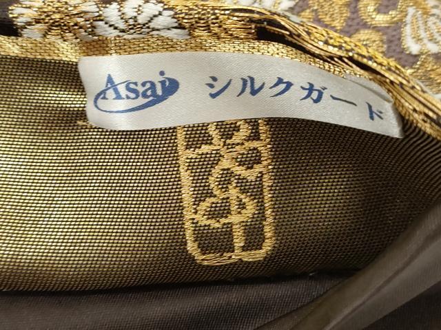平和屋着物●西陣の名門 加納幸謹製 六通柄袋帯 唐織 貝合せ花文 金糸 正絹 逸品 未使用 CAAZ0324dy
