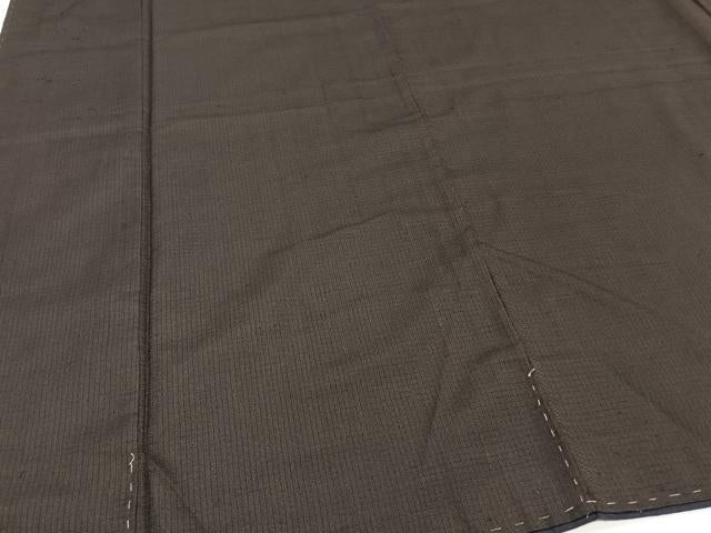 平和屋着物■男性 紬 枯色×黒色 正絹 逸品 CAAZ0627xi