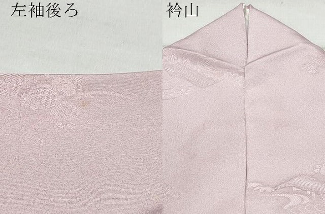 平和屋着物●上質な小紋 風景花地紋 正絹 逸品 CAAZ0823vf