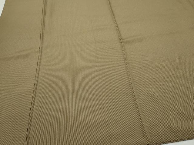 平和屋着物●江戸小紋 万筋 媚茶色×枯色 正絹 逸品 CAAZ0965vf